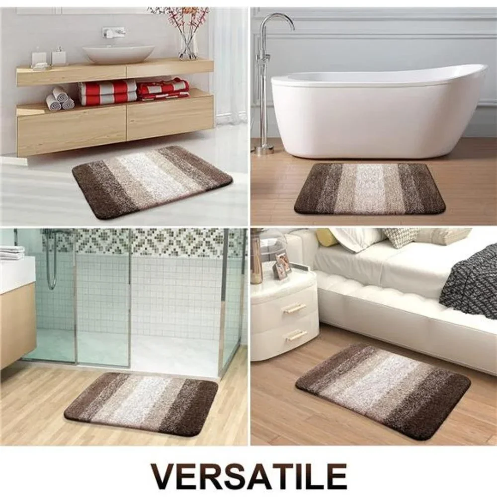Luxury Bathroom Rug Mat 24x16, Extra Soft and Absorbent Microfiber Bath Rugs